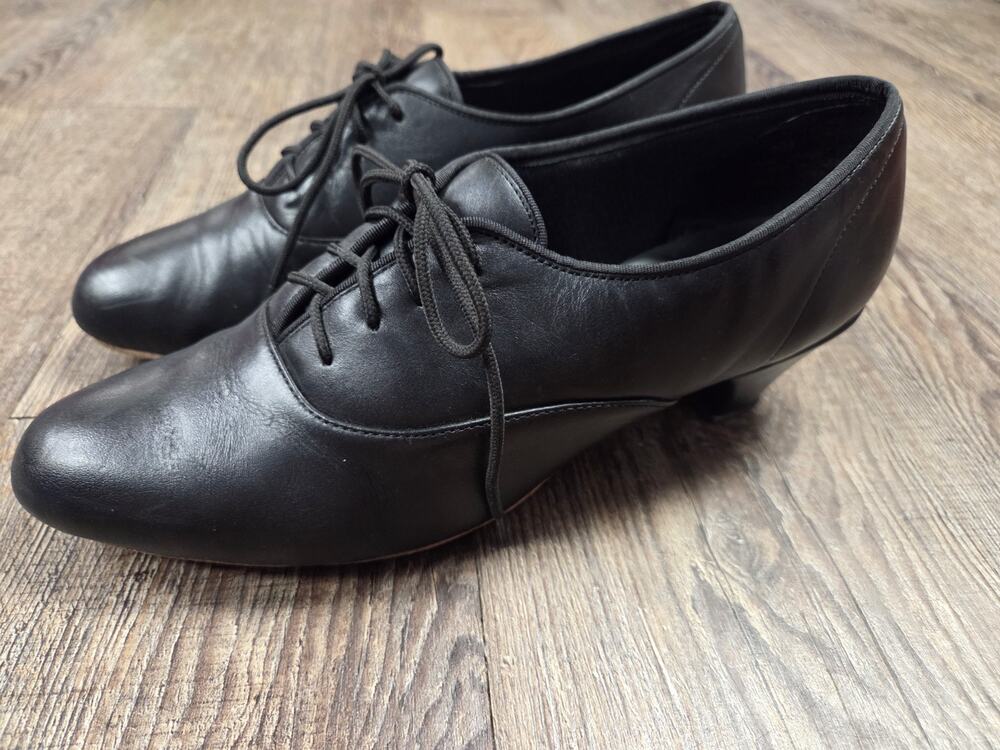 OD Shag Leather Black Women's Dancing Shoes South Carolina Size 9.5M